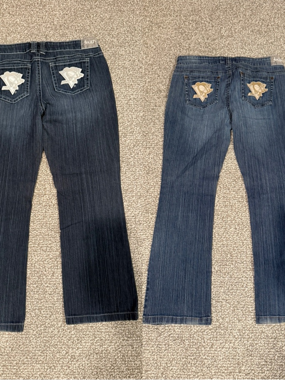 Embroidered Pittsburgh Penguins  Bootcut Jeans Touch by Alyssa Milano Bundle
